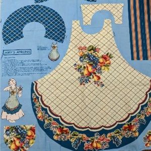Vintage ‘Retro Fruit’ Apron Kit Amy’s Apron one size fits most - out of print